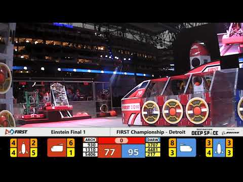 FIRST Championship 2019 Detroit: Einstein Final 1