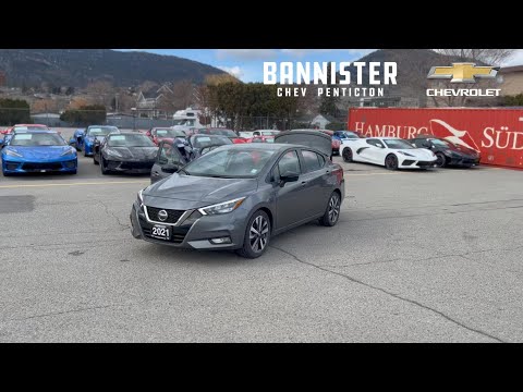 2021 Nissan Versa SR CVT in Gray for sale at Bannister Chevrolet Penticton in Penticton, BC