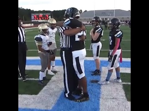 Soldier Surprises FB Player Son During Coin Toss After Return From Overseas