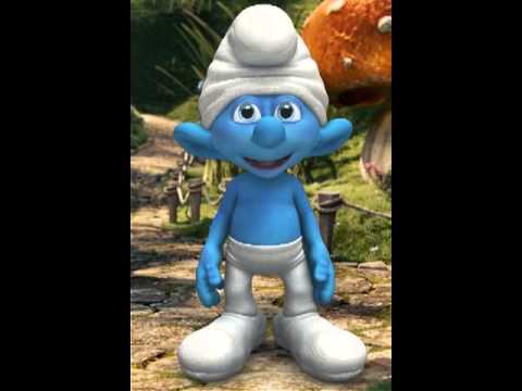 Bonne fête chanté par un schtroumpf