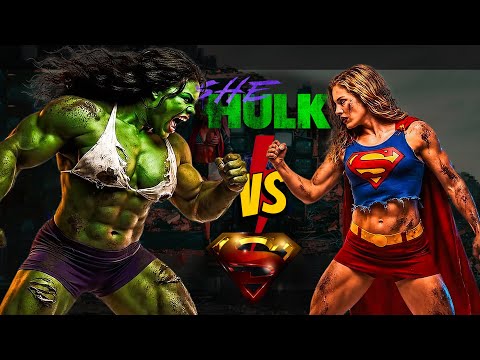 SHE HULK vs SUPER GIRL EPIC BATTLE | Short Film Episode 4