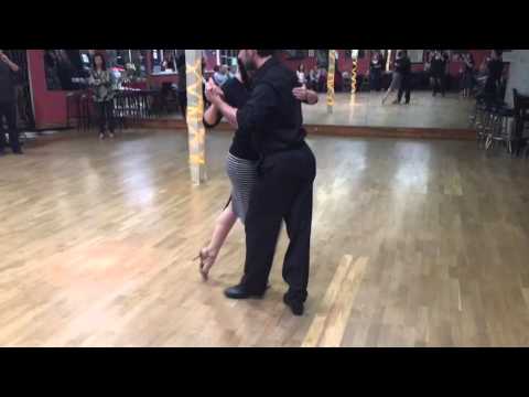 Milonguero Dip & Cadena - Argentine Tango Class Demo with Jerry Matias Perez and Christine Urgell