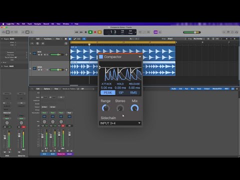 How to set up Kilohearts Compactor with a sidechain input: Mac, Logic, AU
