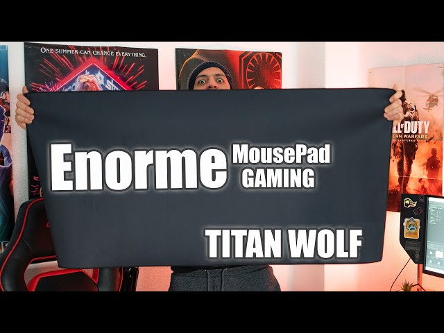 Vídeo relacionado con CSL-Computer TITANWOLF - Alfombrilla de ratón XXL Speed Gaming Titan Wolf Mapamundi 900 x 400 mm - XXL Alfombrilla para ratón, tamaño Grande, Mejora la precisión y la Velocidad