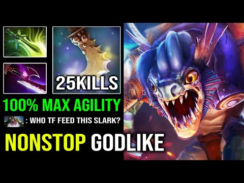 NONSTOP GODLIKE 100% Free Hit Max Agility Slark Zero Mercy Allowed EZ Counter ALL Dota 2