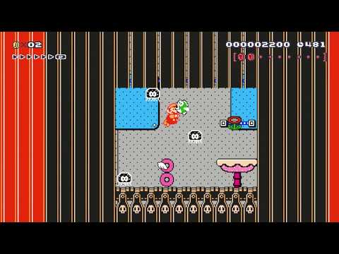 Acuario ⭐️ by tic-tac⭐️ SUPER MARIO MAKER Raw GAMEPLAY