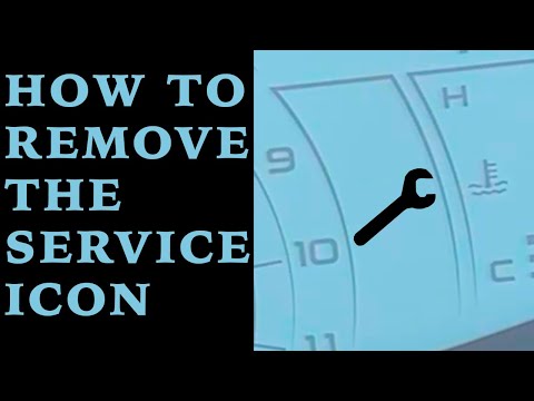 Piaggio Medley 125 - How to remove the service icon