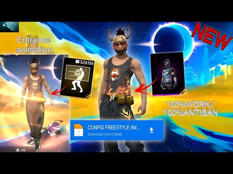 CONFIG FREESTYLE BUNDLE AND ENTRANCE ANIMATION‼️ MEDIA FIRE LINK ‼️#freefire 