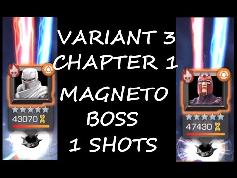 Variant 3 Polar Opposites Magneto Boss 1 shot | MARVEL CONTEST OF CHAMPIONS | MCOC |