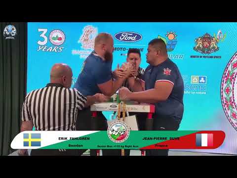 Erik Fahlgren vs Jean-Pierre Suve | Over 110 kg | XLVI WORLD ARMWRESTLING CHAMPIONSHIP | 2025