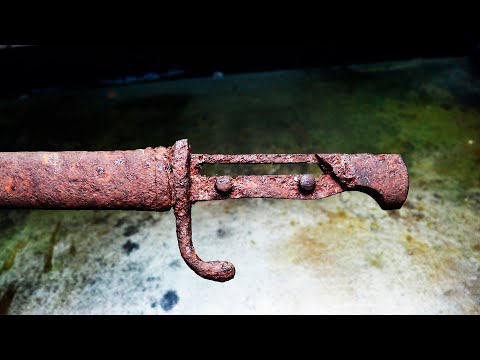 Extremely Rusty Mauser 98K Bayonet Restoration