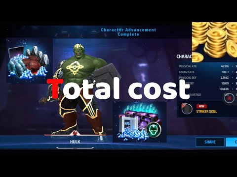 marvel future fight hulk Tier 4 Total Cost New Meta Fear it self