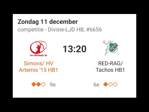 Simons/HV Artemis '15 HB1 - Tachos HB1 1e helft