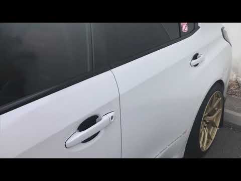 SUBIE RUMBLE @carvenexhaust Single Exit Cat Back Exhaust in Ceramic Black for my 2018 Subaru WRX/STi