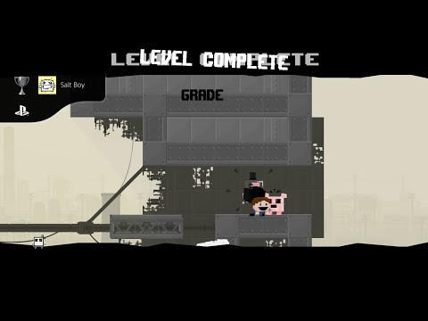 Super Meat Boy! - The Salt Factory - Light World - No Death Run (Salt Boy Trophy)