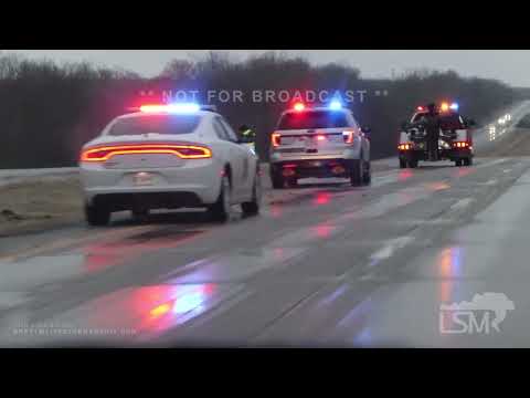02-23-2022 Poplar Bluff, MO - Slide Offs - Snow Plows - Sleet Accumulation