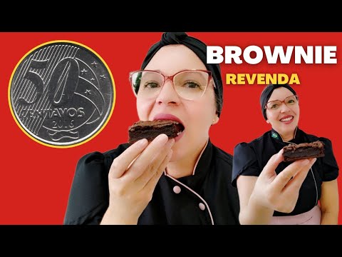 Brownie perfeito sem chocolate em barra. Receita econômica para vendas e revendas.