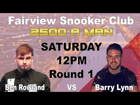 Ben ROWLAND V Barry LYNN (Part 2) - Last 16 - Blackball Pool - Fairview Snooker Club Dublin