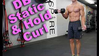 Dumbbell Static Hold and Curl