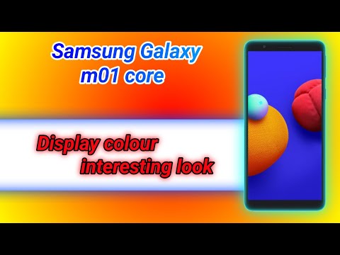 Samsung Galaxy m01 core Display colour interesting look
