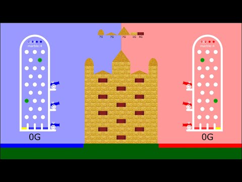 Marble race battle in Algodoo - The gold battle | 3 |