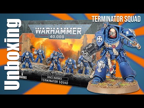 Unboxing Terminator Squad Warhammer 40K Space Marines #tabletopgaming