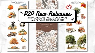 Gorgeous Fall Sticker Packs & a Popular Throwback Mega Sticker Book is BACK! 🤩 | P2P New Releases!