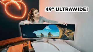 Video thumbnail for LG 49" Ultrawide Unboxing & First Impressions | LG 49WL95C-W by Sara Dietschy
