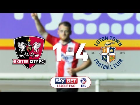 Exeter City 1 Luton Town 4 (17/10/17) EFL Sky Bet League 2