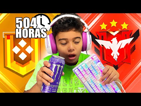 MEU IRMÃOZINHO FICOU 20 DIAS JOGANDO NO EMULADOR ATÉ PEGAR MESTRE NO FREE FIRE!