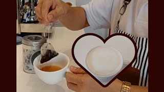 How to make a Chai latte ( tea bag ) w/ latteart || by: robzky master