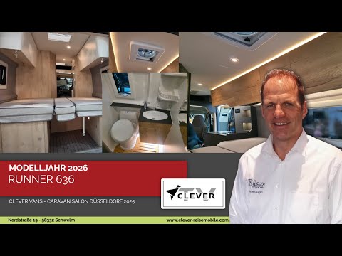 Caravan Salon Düsseldorf Clever Runner 636 Längsschläfer