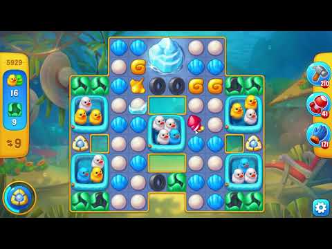 Fishdom 5929 Level - 17 moves - NO BooSTERS