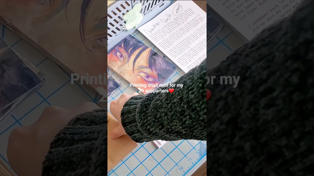print club packaging process #art #painting #gouachepainting #snailmail