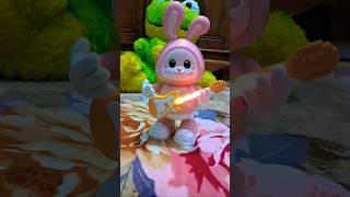 Energetic Rabbit Guitarist Dance Challenge! 🎸🐰💥 #youtubeshorts #trending #toys