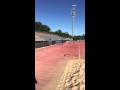 Long jump practice - 9 step approach = 21'