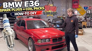 BMW E36 Spark Plug + Coil Pack How-To DIY (Inline-6)