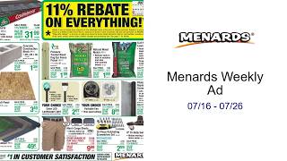 Menards Weekly Ad 07/16 - 07/26