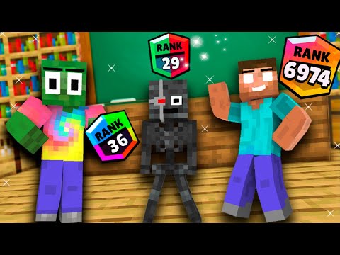 NEW LVL RANK BRAWL STARS ALL EPISODE Herobrine and Zombie  in Minecraft Animation