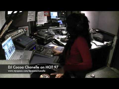 DJ Cocoa Chanelle at "HOT 97" LIVE on air