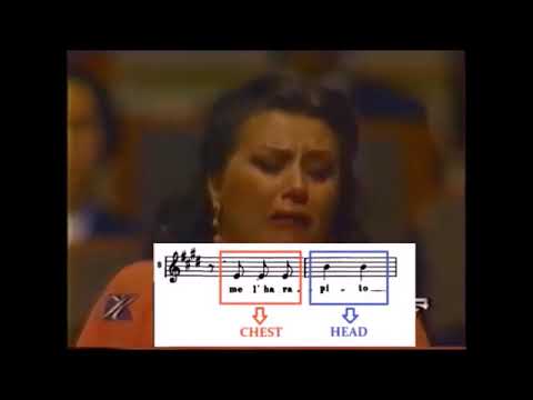 Fedora Barbieri demonstrates TWO REGISTERS in speaking