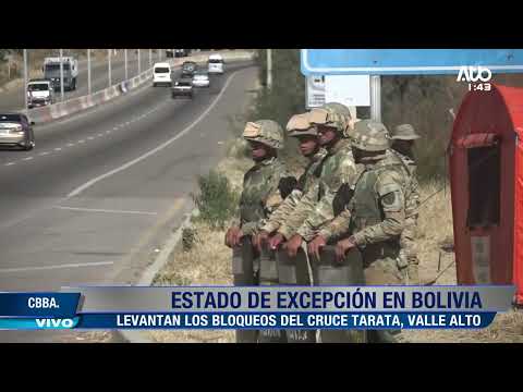 Policía realiza despeje en la localidad de Vacas en Cochabamba