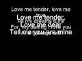 Love Me Tender By Norah Jones Lyrics 