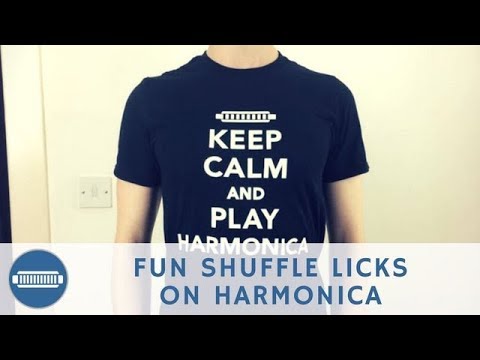 6 Fun Blues Harmonica Shuffle Licks on C harmonica