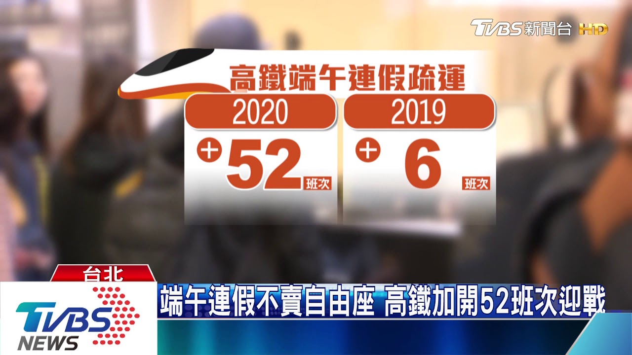 高鐵端午「不賣自由座」 返鄉加旅遊拚搶票