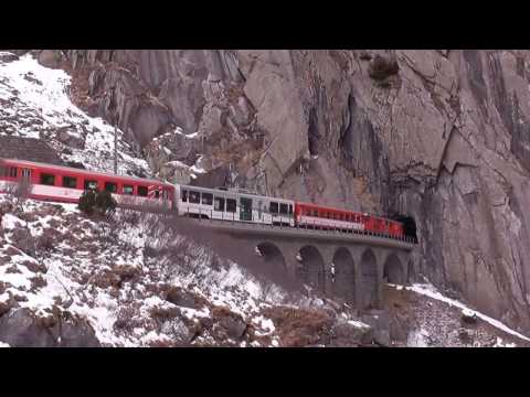 Eindrücke von der Furka-Oberalp-Bahn