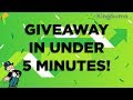 How to Make a Giveaway (For Free!)