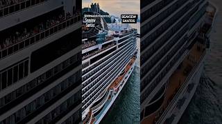 MSC SEAVIEW cruise ship navio cruzeiro Santos Buzios Salvador Maceio @cruzeiros2025  #drone #shorts