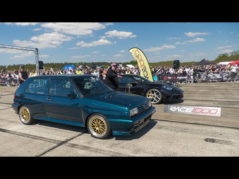 900HP LCE Performance Porsche 992 Turbo S vs 1300HP Don Octane VW Golf 2 Rallye R30 Turbo