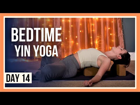 15 min Sleep Yoga – Day #14 (FULL BODY RELAXING YIN YOGA) thumbnail